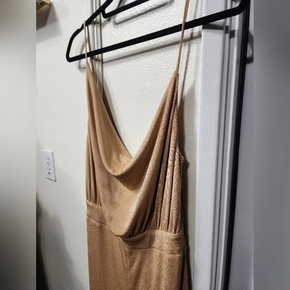 MISHA Moyra Jumpsuit in Khaki Size 4 Party Elegant Wedding Holiday - Picture 6 of 10